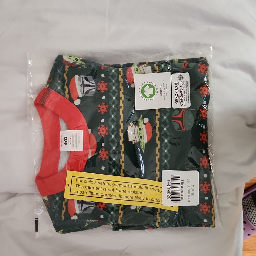 NWT Hanna Andersson Mandalorian Long John Pajama Set size 3T (90cm)